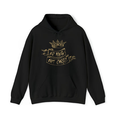 No King But Christ Scroll Hoodie