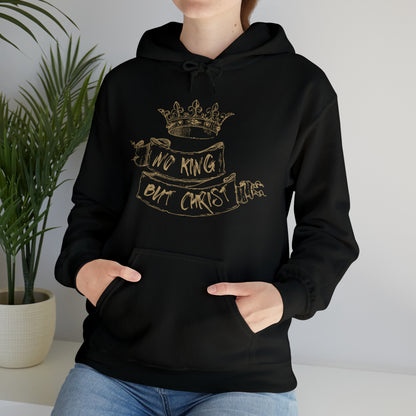 No King But Christ Scroll Hoodie