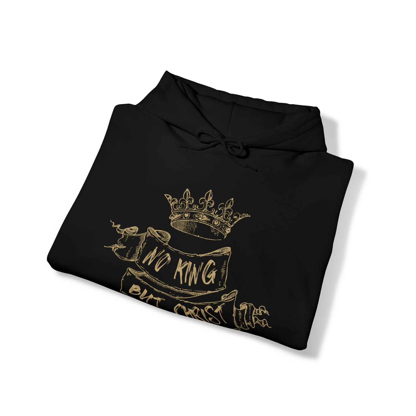 No King But Christ Scroll Hoodie