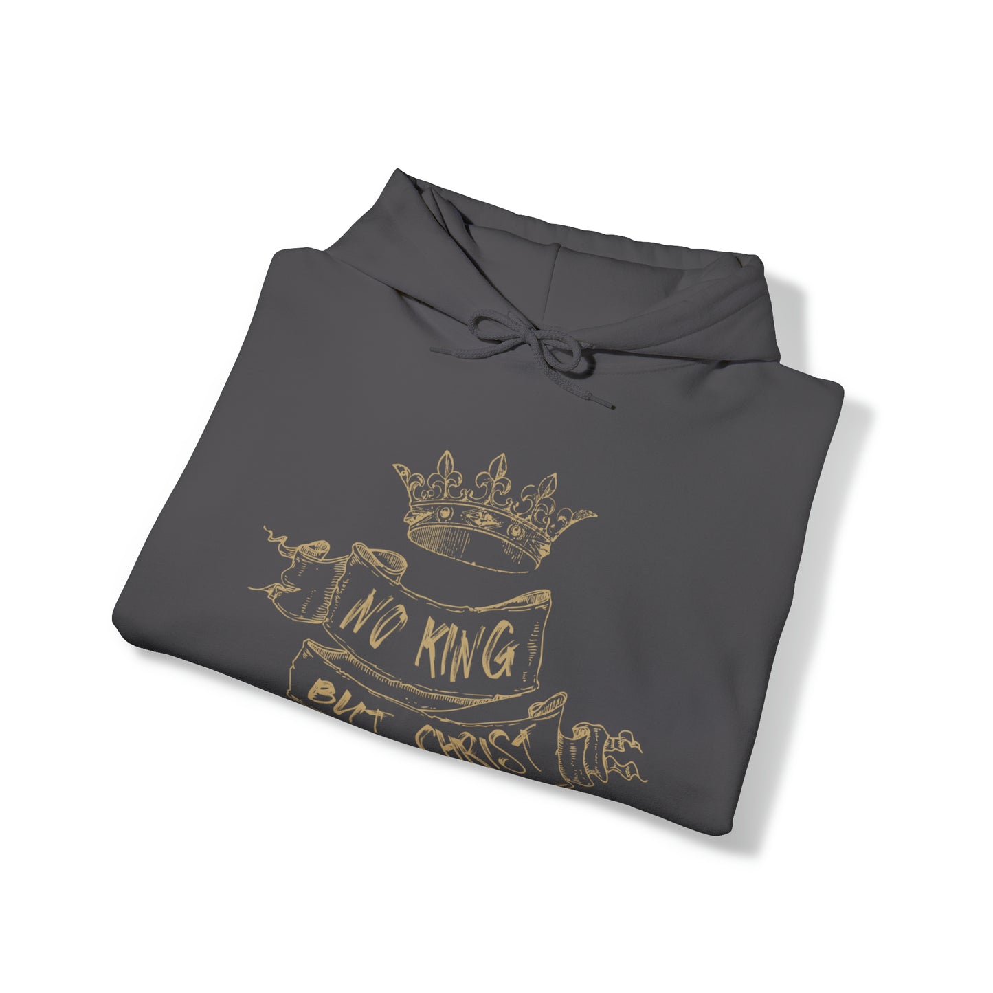 No King But Christ Scroll Hoodie