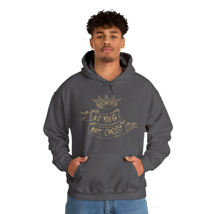 No King But Christ Scroll Hoodie